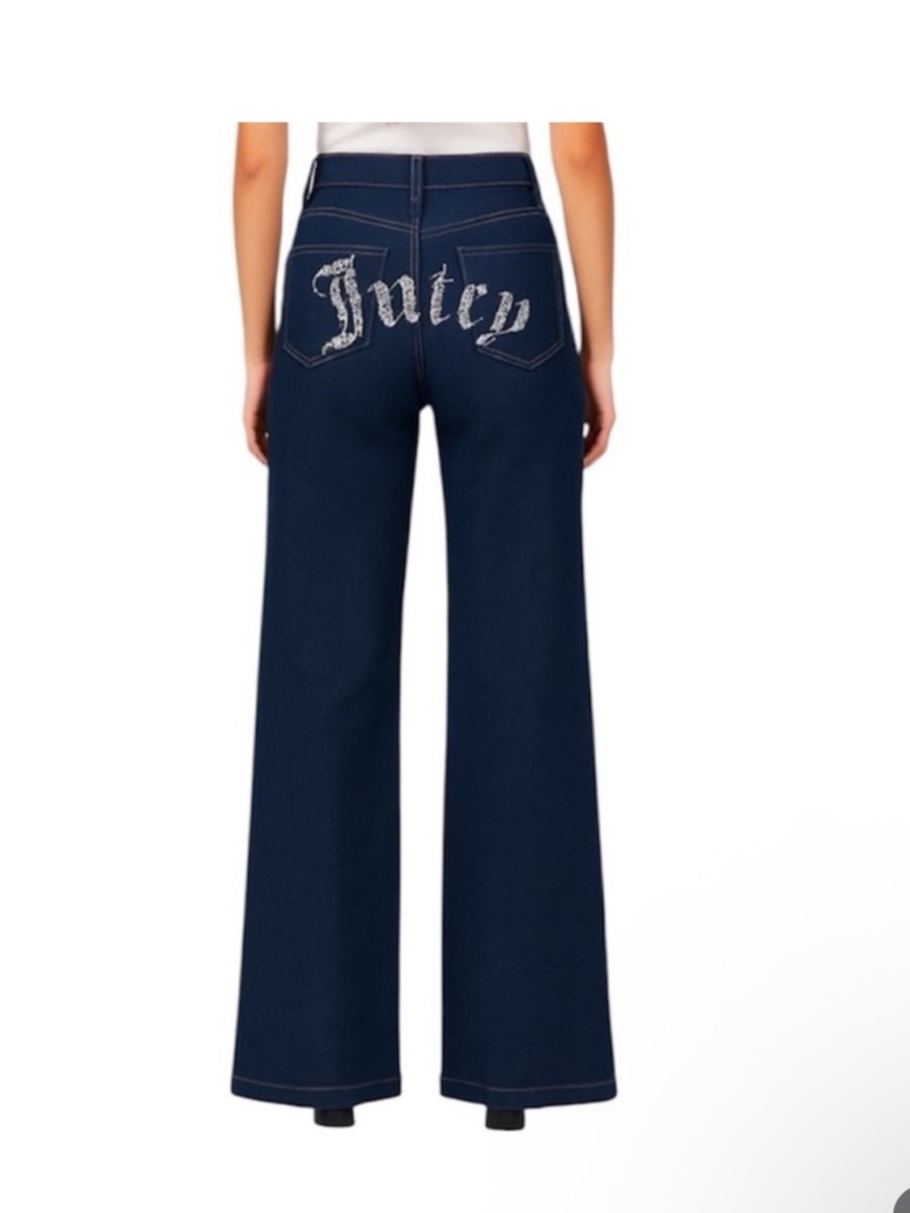 Juicy Couture Men's Straight Jeans in Navy Blue